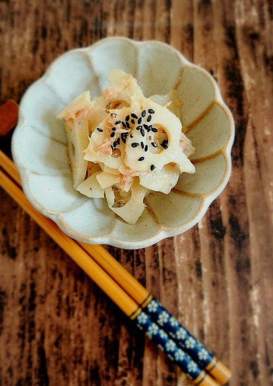 5分で完成 れんこんとツナの中華サラダ