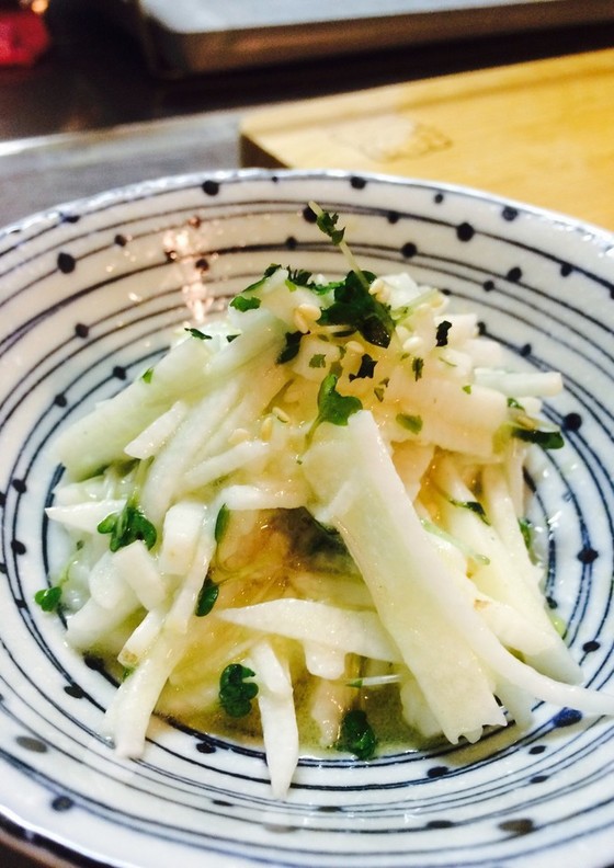 山芋とスプラウトの塩麹和え