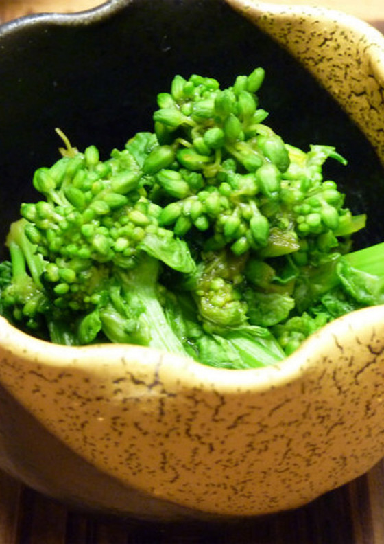 レンジで1分半 菜の花のからし和え