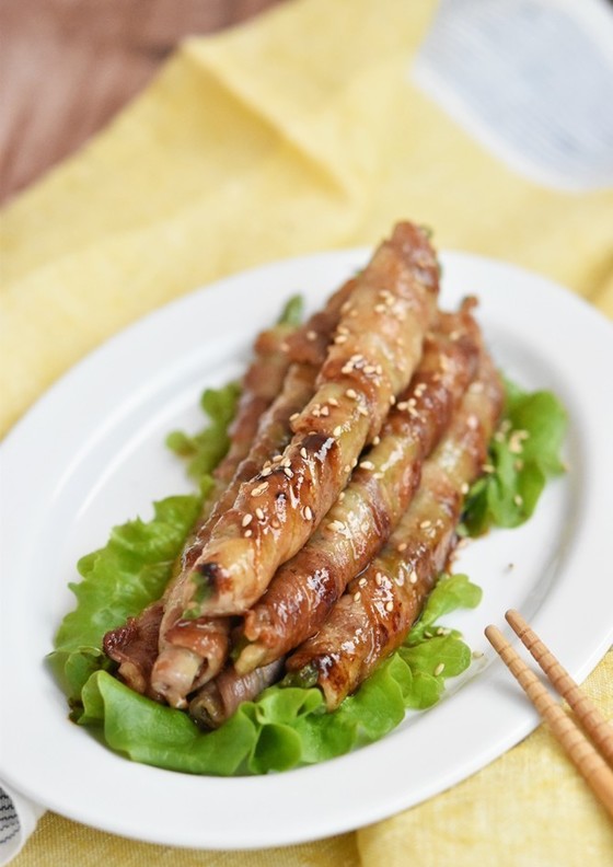 いんげんの豚肉巻き照り焼き