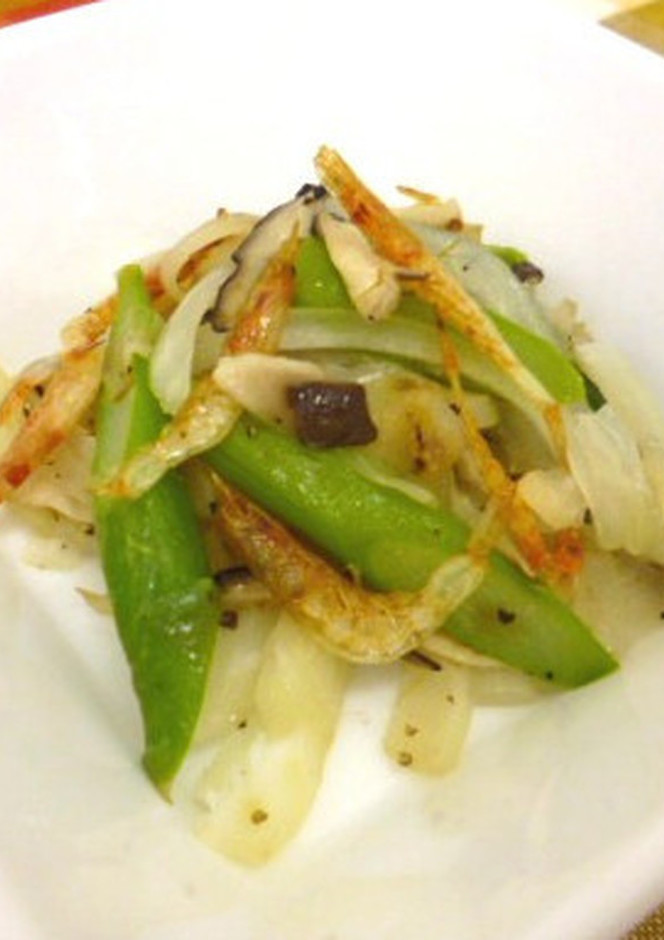 桜えびと野菜の香味ソテー