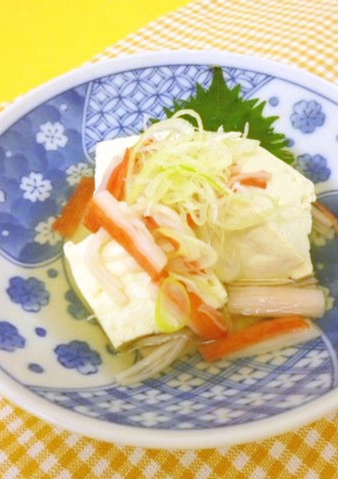 豆腐とカニカマのあっさり煮