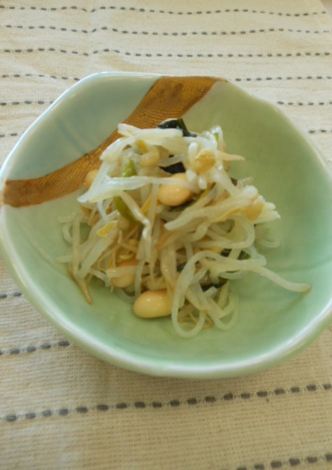 もやしとみつばの和え物