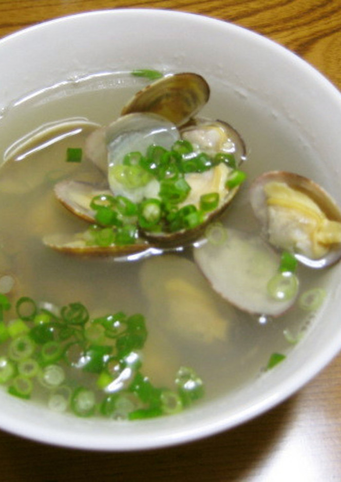 韓国風あさりスープ