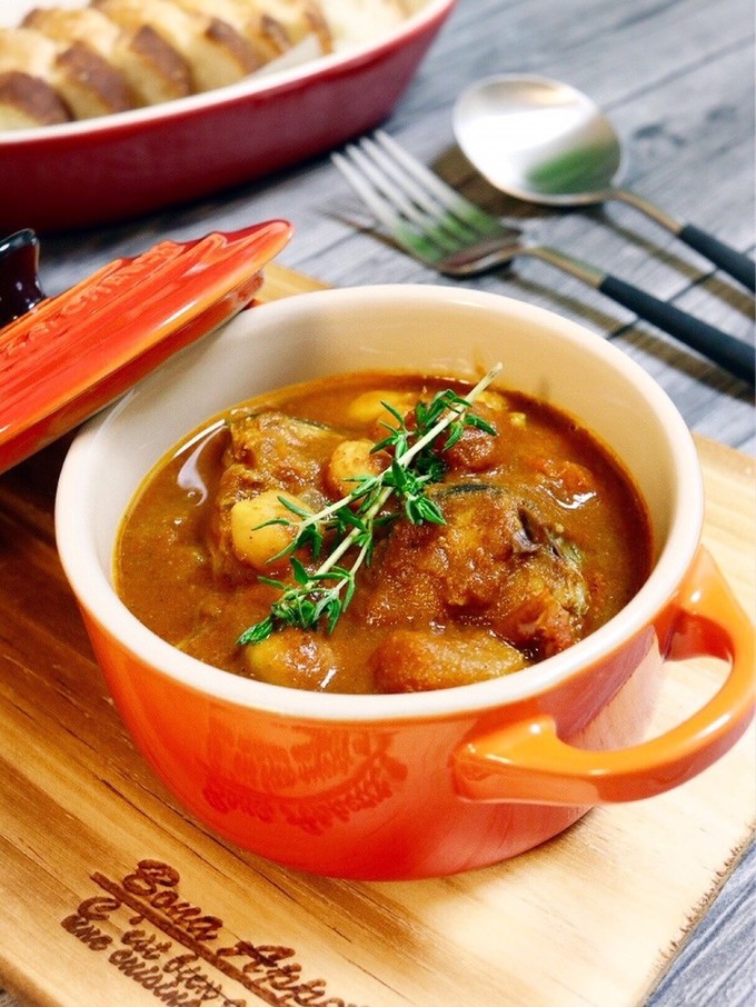 サバ缶とひよこ豆のトマトカレー