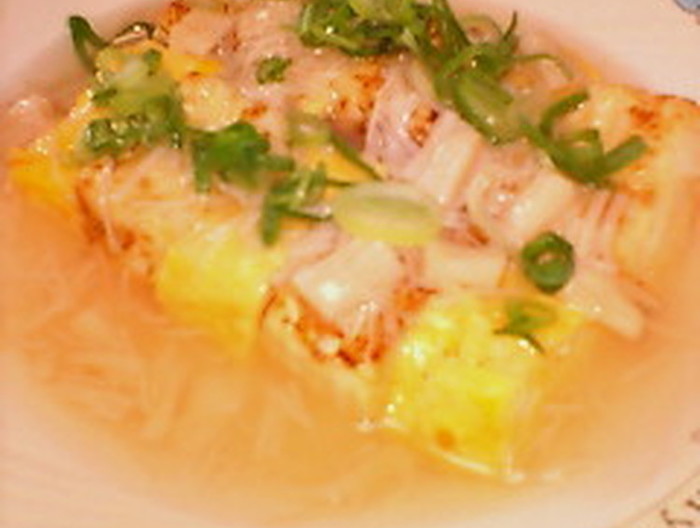 卵と豆腐のホタテあんかけ