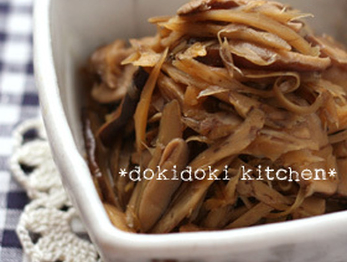 常備菜 干ししいたけとごぼうの当座煮