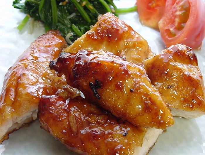 鶏ささみの焼き鳥風