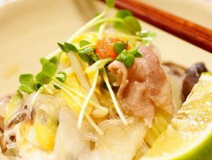 あったか 白菜と春雨の重ね蒸し