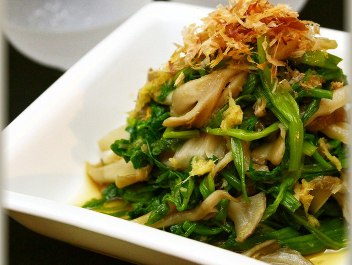 簡単 セリと舞茸のおひたし