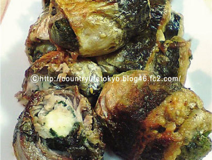 とろーり イワシのチーズ巻き焼き