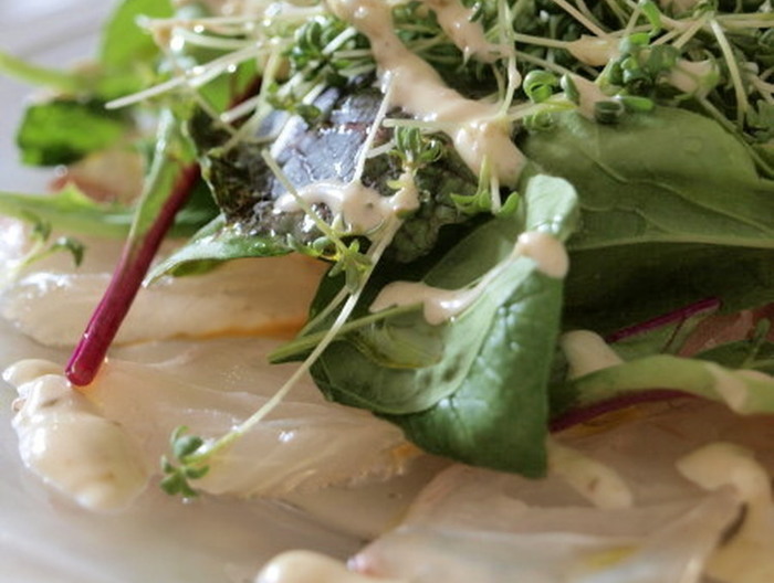 鯛の昆布締め カルパッチョ仕立て