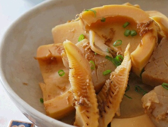 たけのことこんにゃくの煮物 優しい母の味