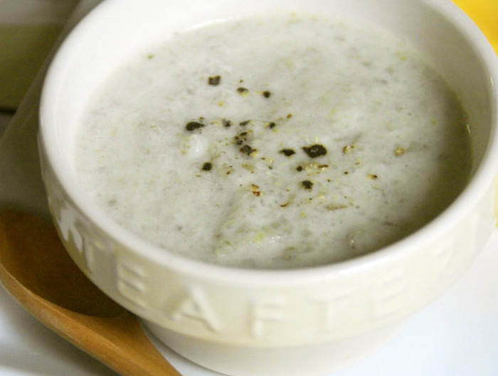 豆乳で ごぼうの和風ポタージュ