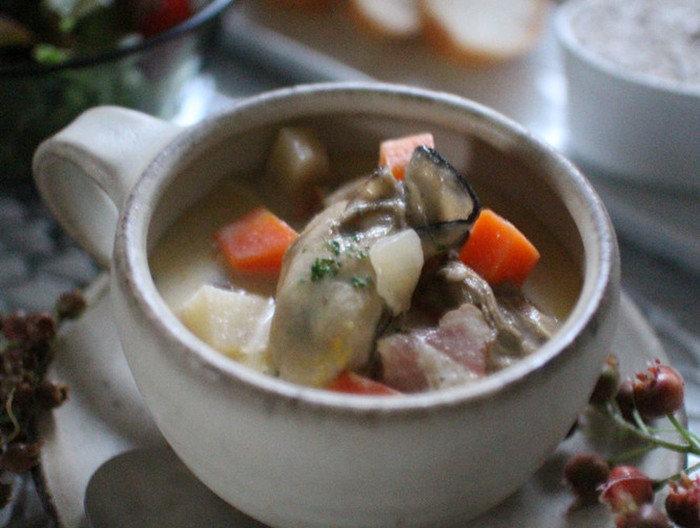 牡蠣のチャウダー