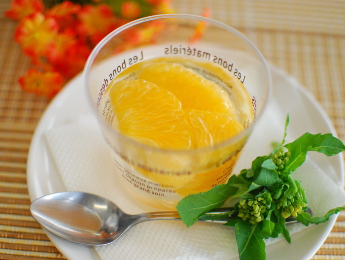 デザートに 簡単はっさくゼリー