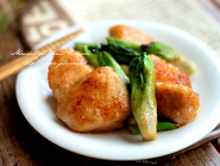 たらの芽とチキンの味噌炒め お弁当にも