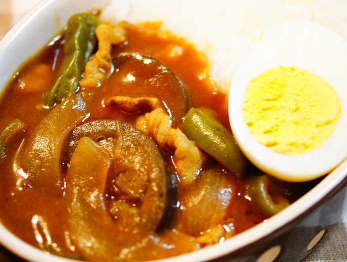 夏野菜とポークのカレー
