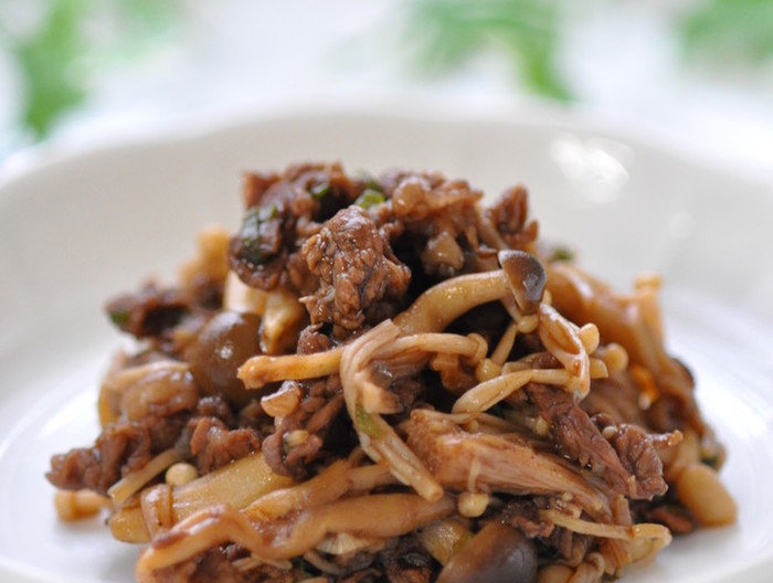 きのこと牛肉の佃煮