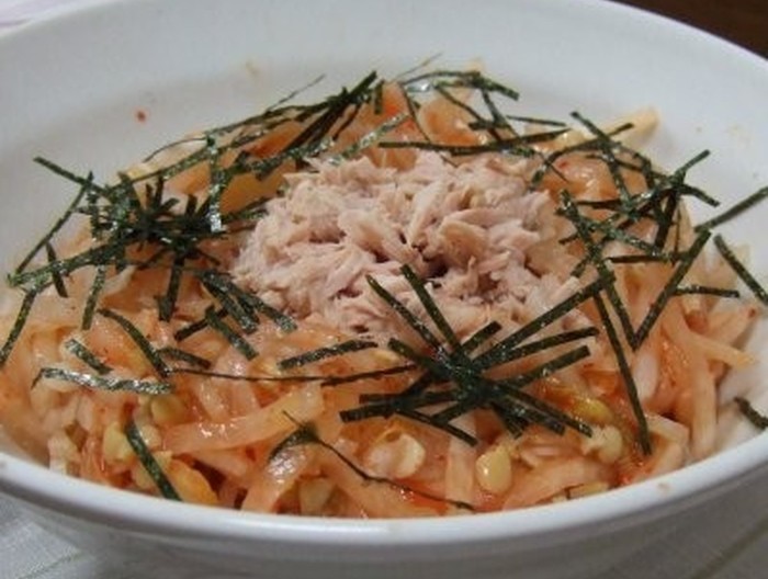 ツナキムチ大根サラダ