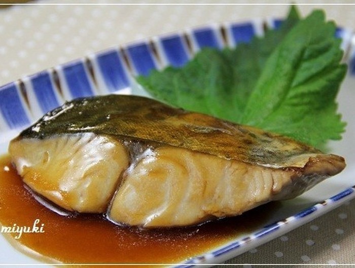さわらの黒酢あん照り焼き