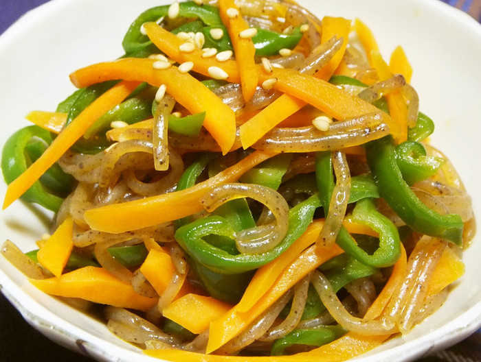 糸こんにゃくと野菜のきんぴら