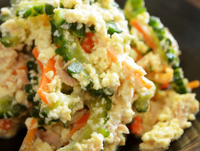 ゴーヤとツナの白和え