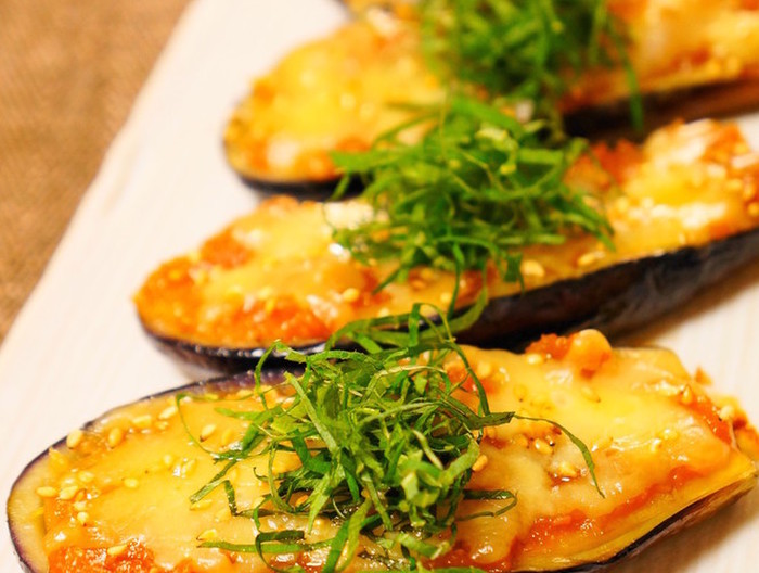 なすのとろける味噌チーズ焼き