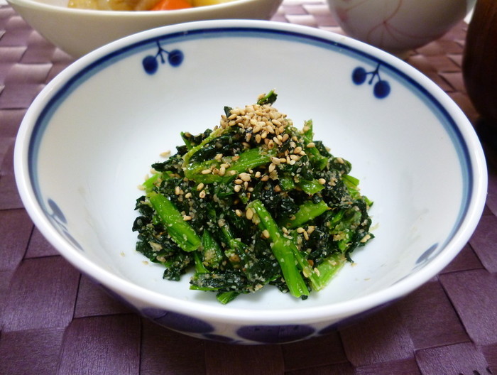 小松菜の胡麻和え