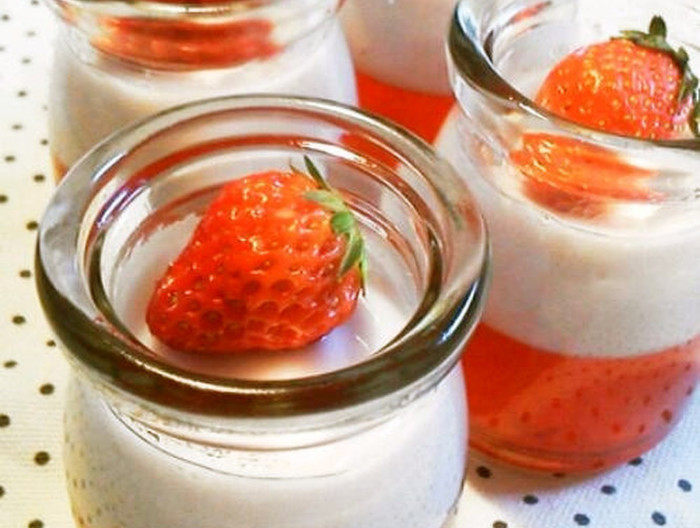 簡単 いちごミルクゼリー