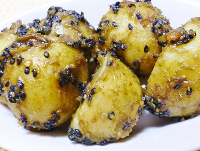 じゃがごま味噌バター