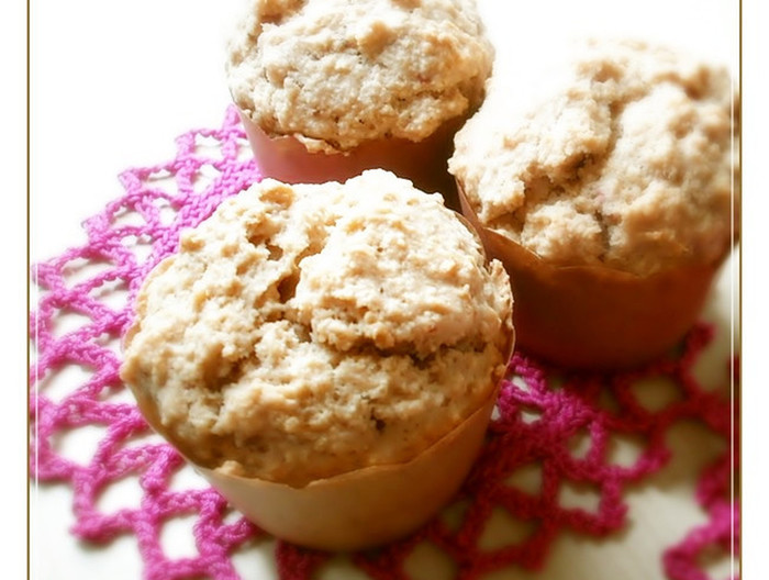 全粒粉とおからのヨーグルトマフィン