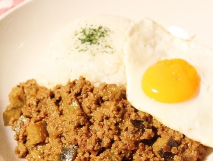 ヨーグルトが決め手のキーマカレー