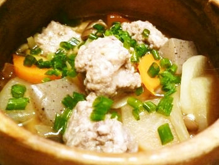 根菜といわしのつみれ汁