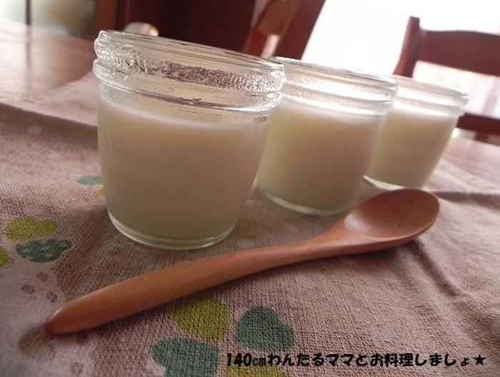 片栗粉で 簡単ミルクプリン