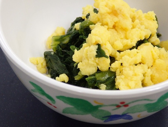 ほうれん草の山吹和え