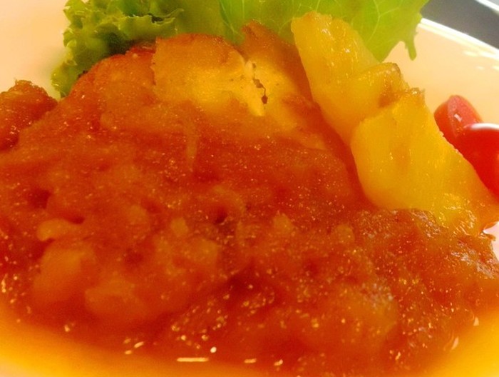 ポークソテー　パイナップルソース