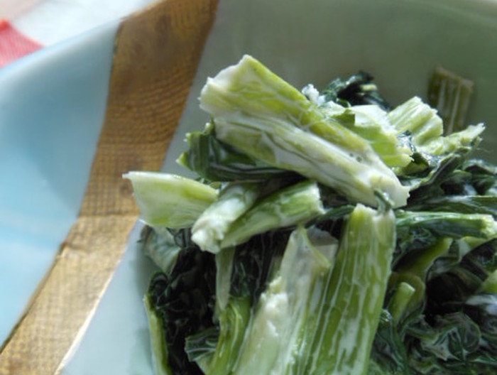 小松菜の辛子マヨネーズ和え
