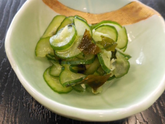 胡瓜とわかめの酢物