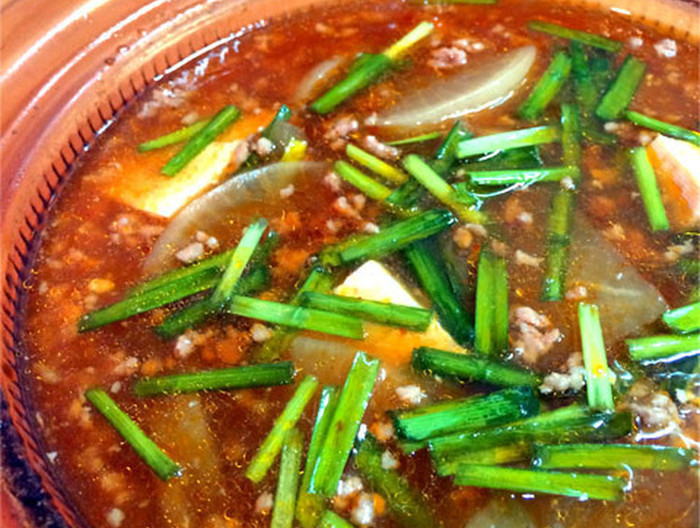 大根たっぷり 豚ひき肉でピリ辛麻婆鍋