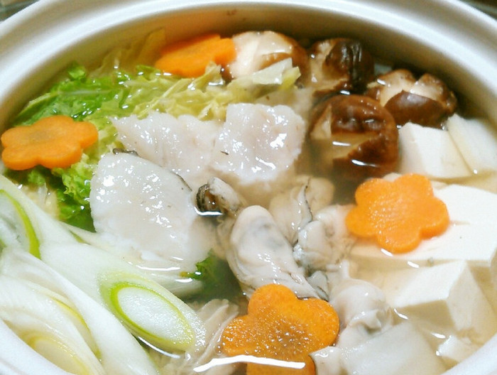 鱈と牡蠣のなべ