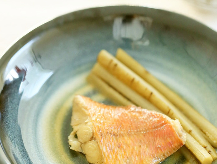 金目鯛の煮付け ごぼう添え