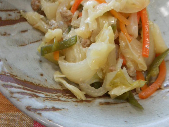 豚肉入りの野菜炒め