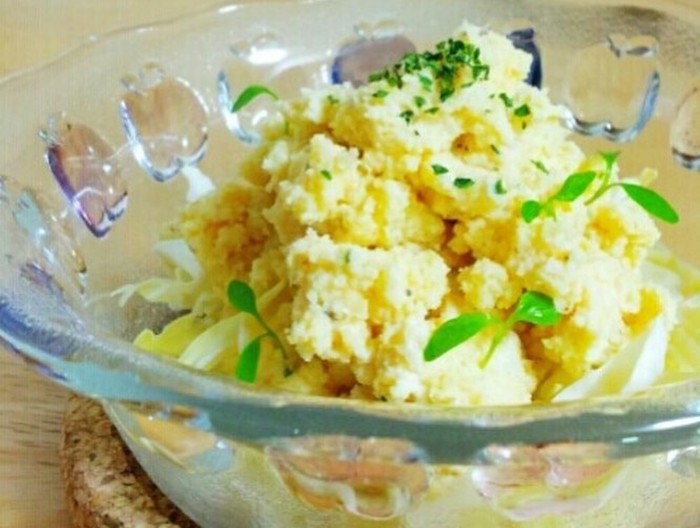 レンジで簡単 おからの卵サラダ