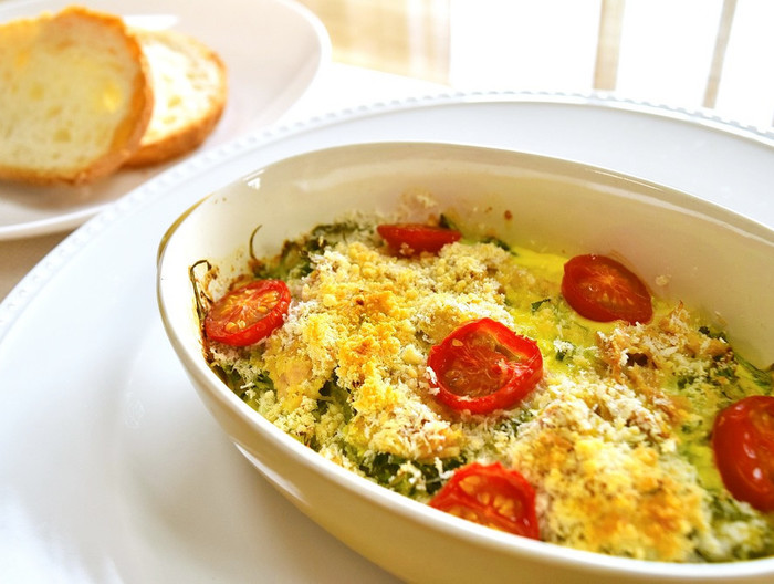 キャベツのキッシュ風