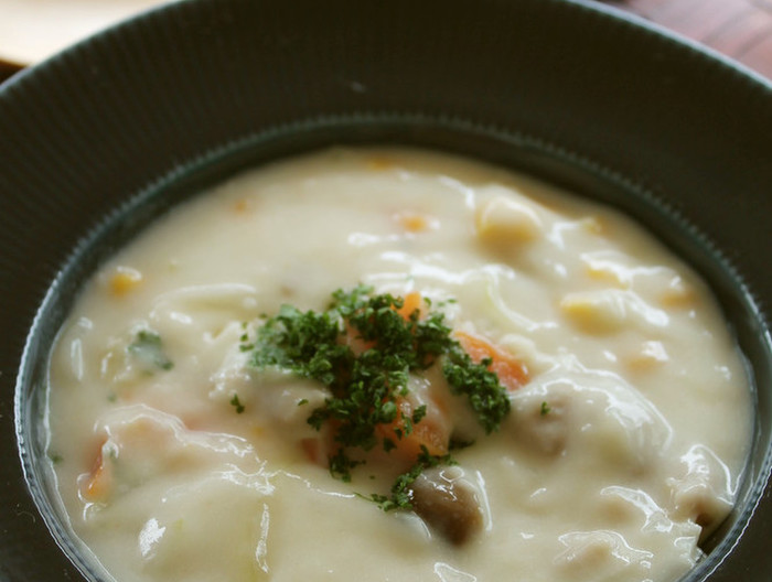 鶏もも肉と野菜のクリーム煮