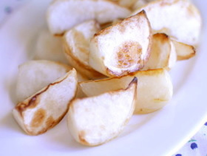 素材そのまま カブのソテー