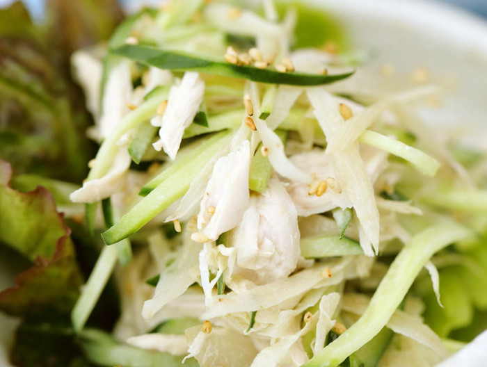 鶏ごぼう醤油マヨサラダ