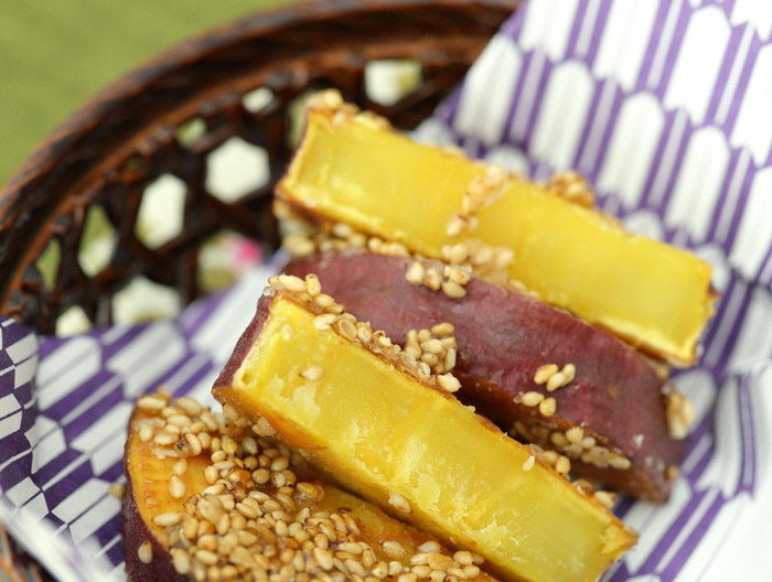 かりっと香ばしい✿さつまいもの胡麻がらめ