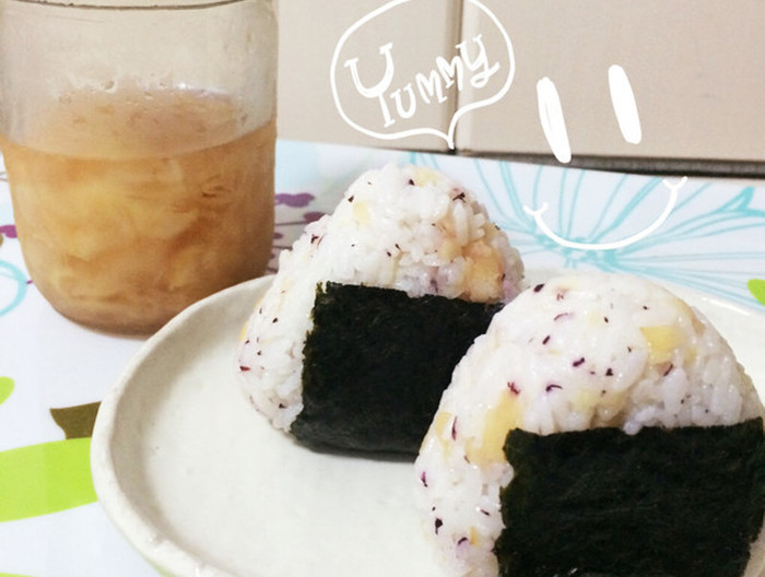 甘酢生姜とゆかりのさっぱりおにぎり